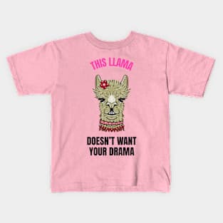 No Drama Llama Kids T-Shirt